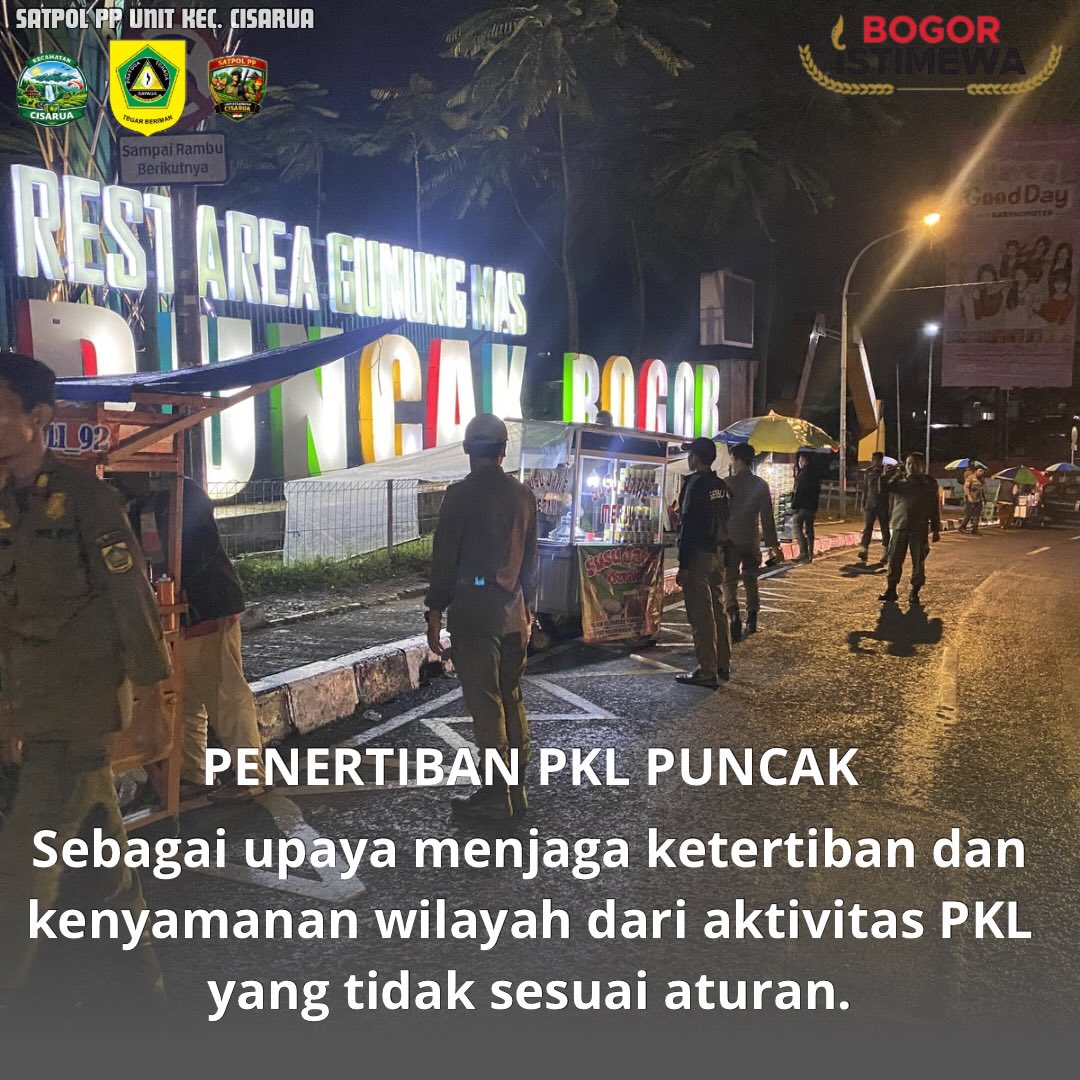 Penertiban PKL Puncak