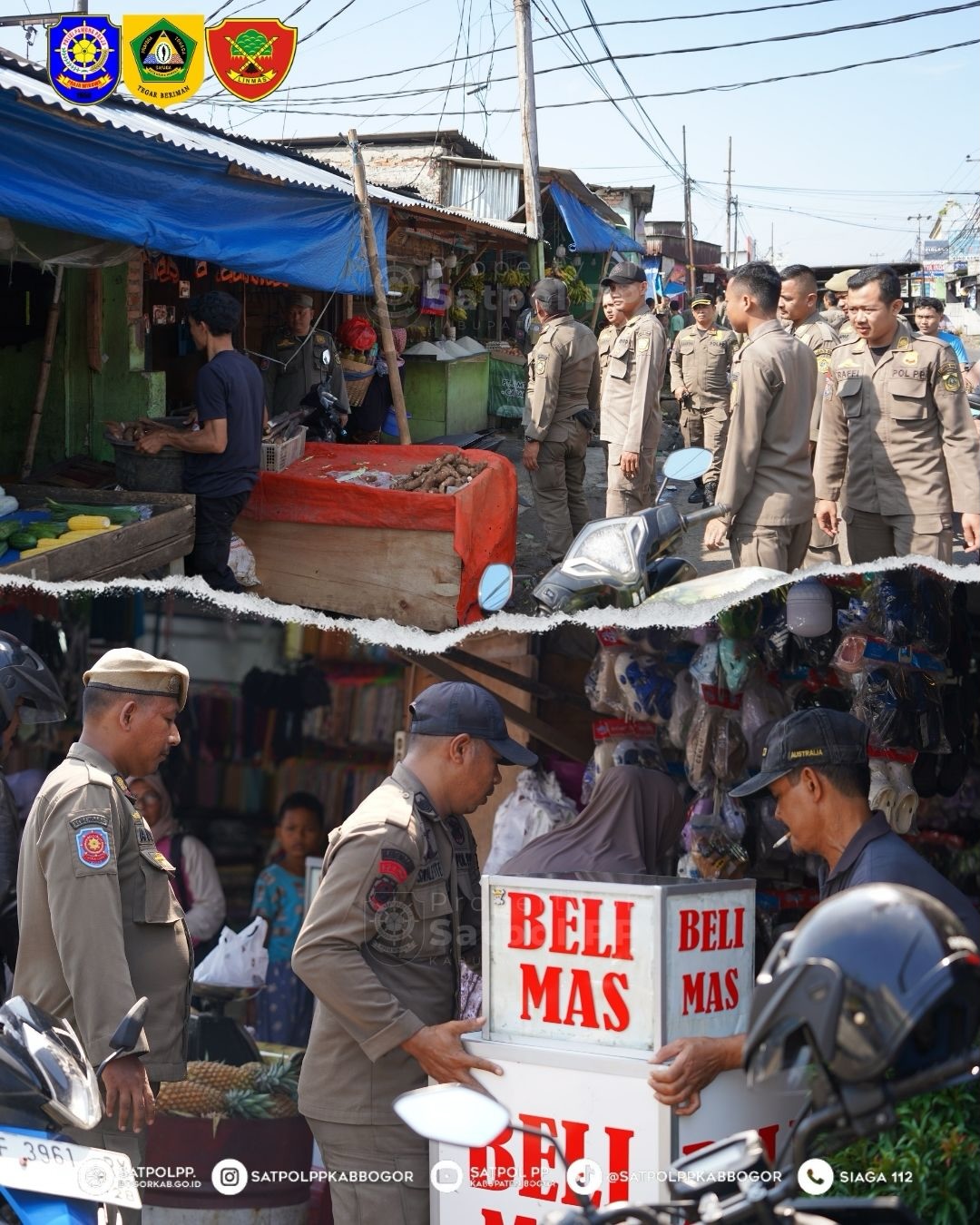 Penertiban PKL Pasar Citeureup