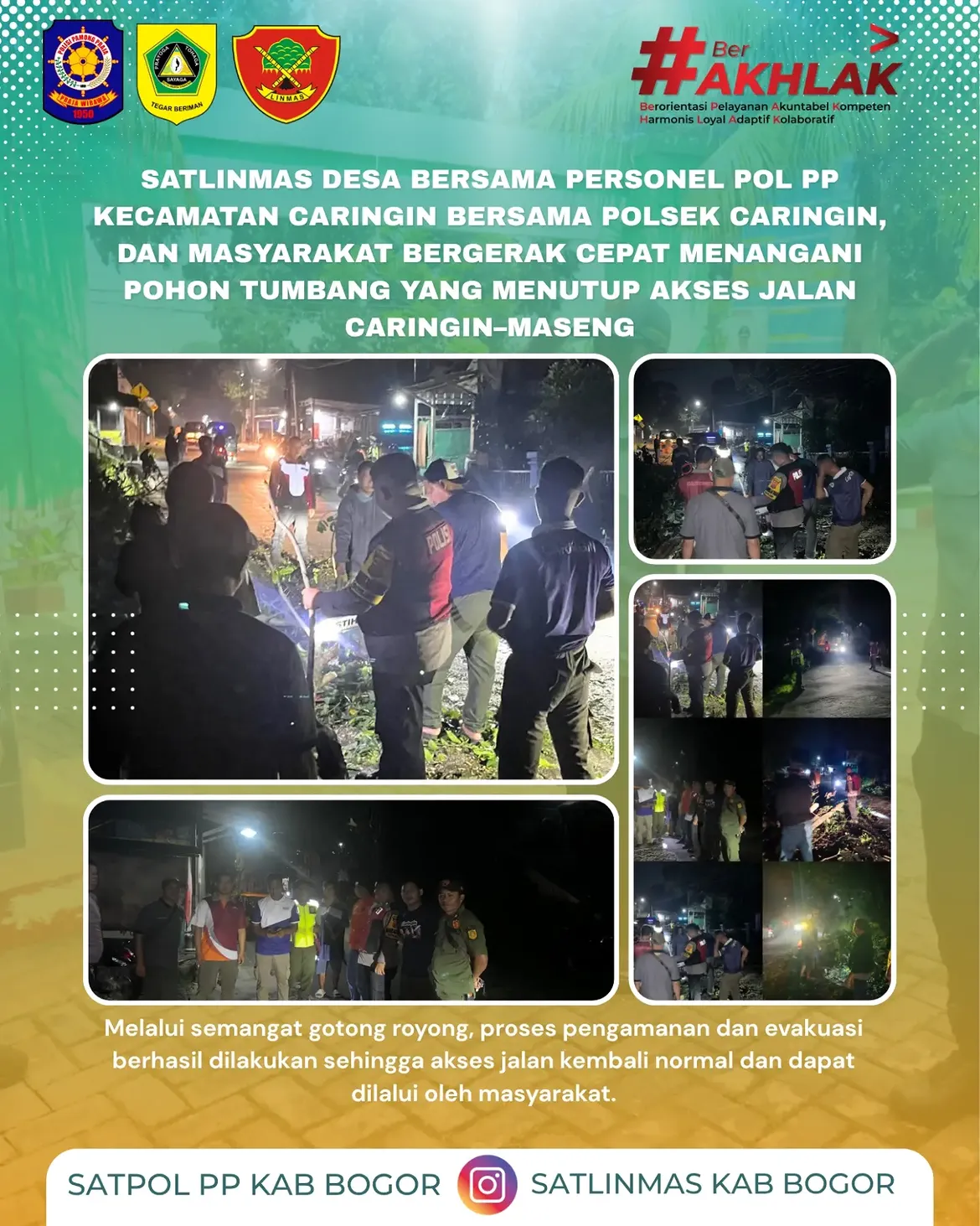 Respons Cepat Penanganan Pohon Tumbang